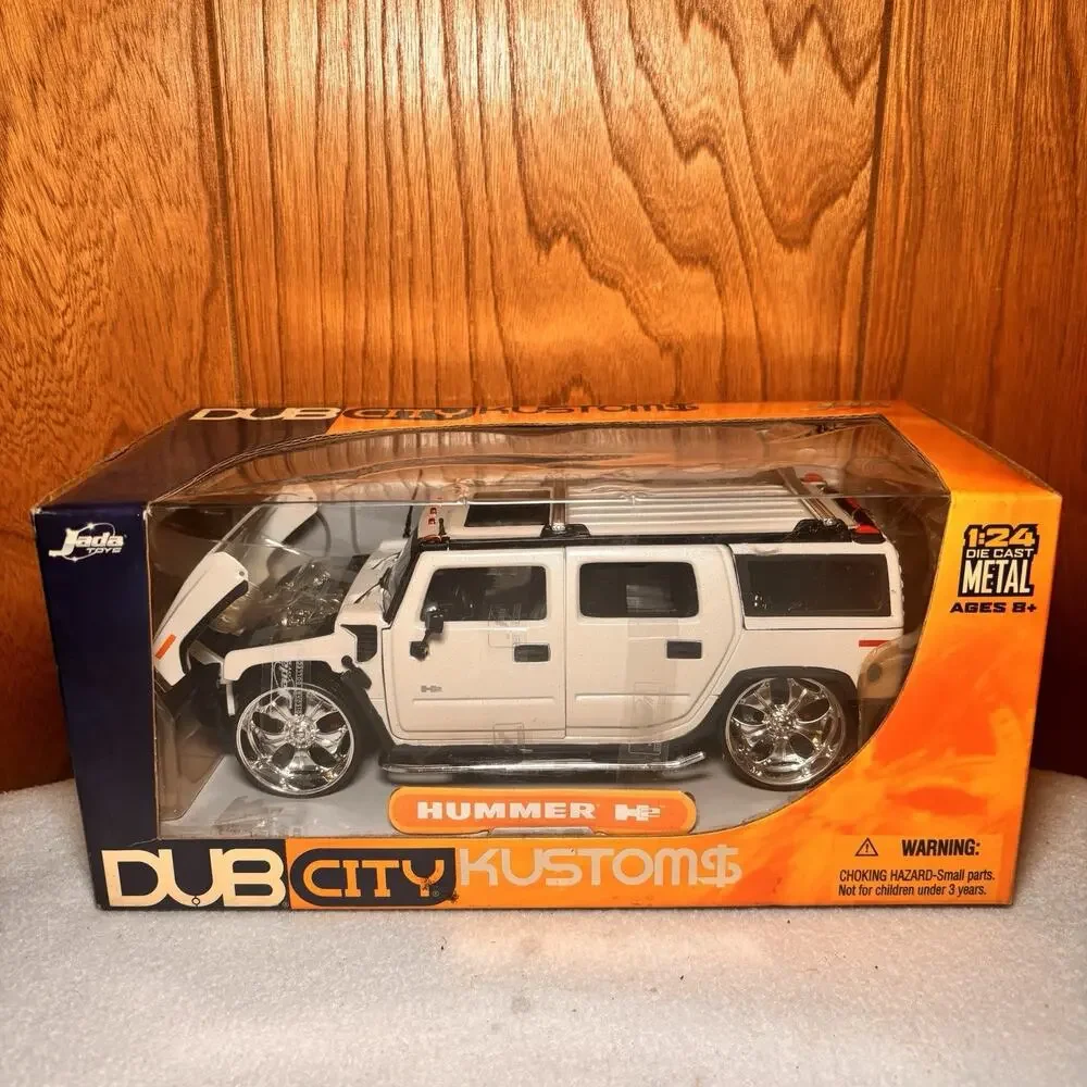 Jada Toys Dub City Kustoms Hummer H2 White 1:24 Diecast Model SUV New In Box